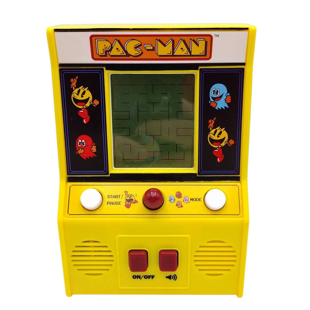 Mini 6" Pac-man Handheld Arcade Game Vintage Bandai Namco 09521 Tested Basic Fun